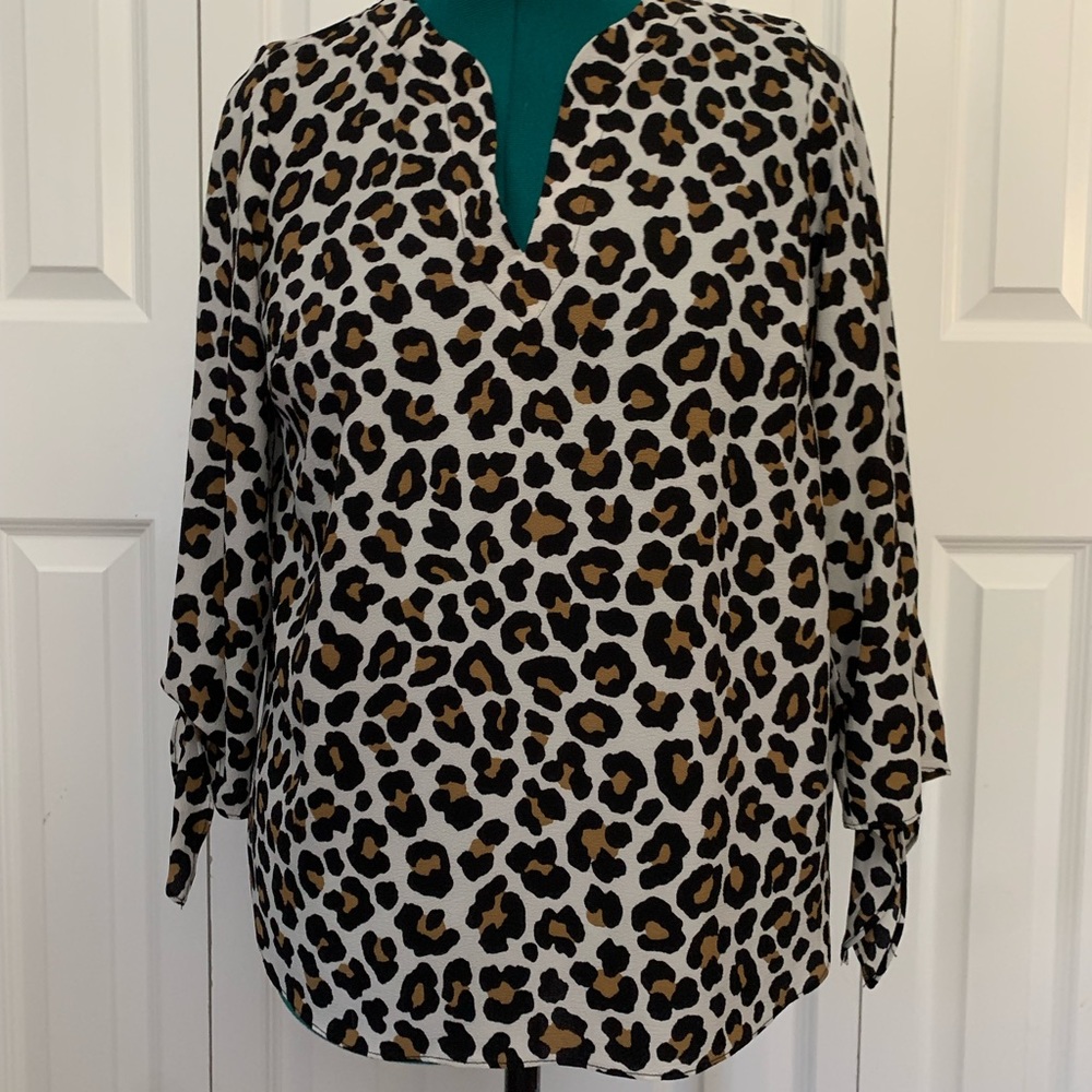 Michael Kors leopard print top, size medium